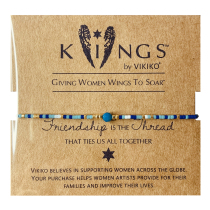 VIKIKO (lucky) Japanese niche design natural blue agate small bead string small bracelet female girlfriend gift