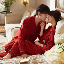 Princess Mark cotton couple pajamas fall female long sleeve Bride wedding cartoon