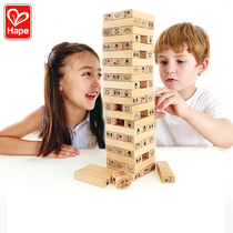 hape farm animals stacked high mulberry mulberry music building blocks stacked wooden demolition building blocks tower childrens pumping music