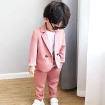 Childrens blazer boys suit 2021 New set Spring and Autumn casual small suit boy clothes Korean version