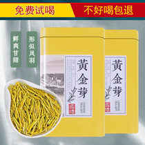 Super Gold Bud Tea 2021 New Tea Mingqian Anji White Tea Canned Luzhou-flavor Ration Gift Boxed Tea 125g