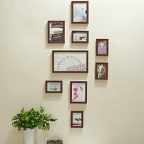 Photo wall 9 frame creative combination vertical photo wall stair entrance restaurant frame wall combination