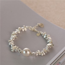 Van Gong Bezhu heavy heavy hand bracelet S925 pure silver ornaments with natural personality simple hand - handed