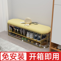 Shoe shelf simple door narrow small indoor good-looking home can sit shoe cabinet New 2020 explosion style shoe stool one