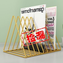 Bookshelves Desktop containing finishing racks Office shelves Iron art Metals Easy pins Magazine table Small bookshelves