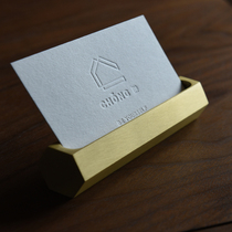 CHONG Chong brass high-end business card holder business card box front desk metal high-end card storage box custom display