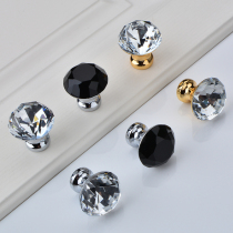 Crystal handle diamond European style modern simple high-end luxury wardrobe door handle cabinet drawer single hole Sophia