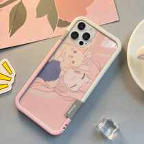 Cake smell suitable for Apple 12 mobile phone case max Rabbit Rabbit Girl color film 11promax tempered film pro film