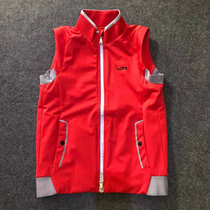New EG childrens golf vest plus velvet padded clothes boys clothing teenagers autumn and winter tops comfortable