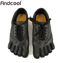 Findcool five finger shoes running shoes outdoor leather toe shoes toe correction shoes foot finger shoes 5 finger finger shoes