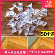 Transparent Crystal drawer corner dust corner 50 wardrobe cabinet dustproof Cabinet body dead horn grain