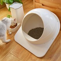 Space capsule cat litter basin large fully enclosed cat sand basin deodorant anti-splashing cat litter bowl cat toilet cat supplies
