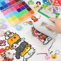 Collared bean-bean handmade diy suit collared bean 3D stereo child preemental puzzle 6-year-old girl toy