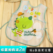 Baby Hood Clothing Summer Thin air-permeable Childrens dining Dining Around the hood Sleeveless Vest-Style Waterproof Dining pockets