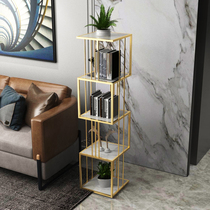 Light luxury Wrought iron shelf Floor-to-ceiling living room partition screen Nordic net Red storage rack Flower rack Bedroom simple bookshelf