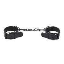 Black humor sexy hot taste imitation leather handcuffs bracelet bracelet tie tie tie-up underwear accessories