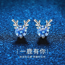 A deer has your 999 earrings female summer niche sterling silver earrings earrings 2021 New Tide advanced earrings