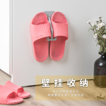 Bathroom Slipper rack wall hanging non-perforated toilet hanging wall put shoes on storage shoe rack Shoe Carrier finishing artifact