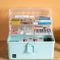 Medical box household medical emergency medicine multi-layer large capacity full large medical storage box Family medicine box