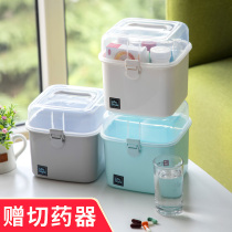 Household medicine box small student dormitory drug storage box medicine box box portable family medical Medicine small medicine box