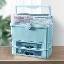Medicine box Family pack large-capacity household drugs and drugs storage box Medical first aid box Medical large and small medicine box