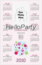 Birthday gift 2010 photo calendar-pink party