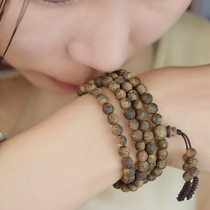 Brunei Darakan agarwood bracelet mens authentic fidelity old material 108 female natural Cambodian Buddha beads bracelet