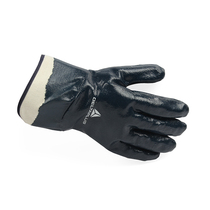 True Delta vulcanized cotton protective gloves 201175 Safety cuffs Heavy duty nitrile full coated gloves NI175