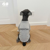 Homemade pet spring summer clothes dog polo shirt thin Schnauzer bomeiba dog fight baggy Teddy clothing