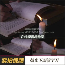 Reading under candlelight reading reading reading rural learning poverty real shooting video material