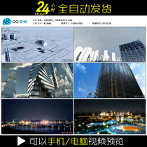 3D architectural growth Real shot video material 3D architectural construction process architectural animation architectural packaging