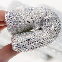 Kitchen supplies washing dishes sponge wipe Japanese shallot scallion scrub pan brush bowl artifact cleaning magic wipe without oil