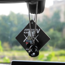 Car Pendant Mesh Red Violent Bear Toy Car Rearview Mirror Fragrant Lavender Vehicular Fragrant Sheet Hung Pendant Car Pendant