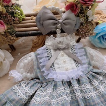 (Xmya) 20CM cotton doll skirt plaid baby clothes Star Delu clothes