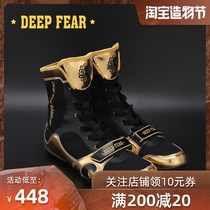 DEEP FEAR BOXING shoes PROTECT ANKLES Mens and womens wrestling shoes MUAY Thai FIGHTING SANDA training professional fighting shoes