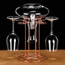Creative crystal red wine glass decanter One-piece cup holder Upside down hanging wine rack ornaments Household fashion goblet holder