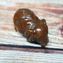 Sugong solid copper elephant paperweight pressure ruler Wenzhen lucky ornaments Japanese copper worm tea Pet tea play can raise factory price