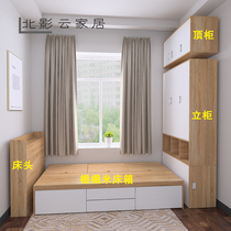 Tatami bed multi-function storage bed Wardrobe one-piece small apartment type sub-bed cabinet combination 1 2 meters 1 5 meters customized