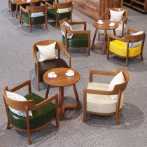 Sweet shop milk tea shop sales office sofa card seat Coffee Shop Cafe negotiation rest area reception chair table and chair combination