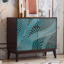 American light luxury wind Solid wood entrance partition cabinet Living room coffee table TV cabinet Dining edge storage storage shoe cabinet Foyer cabinet
