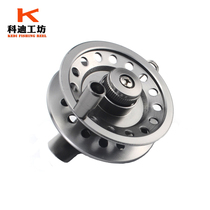 All-metal front wheel Horizontal ice and winter fishing wheel Fishing line wheel Hand rod rock rod fishing wheel Car disc wheel with relief fly fishing wheel