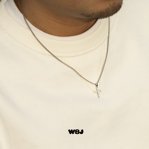 WBJ custom jewelry full set mini cross S925 silver sterling silver necklace pendant gold plated silver jewelry