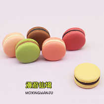 Micro food play food macaron biscuits simulation snacks a set of 6 game house model toy ornaments