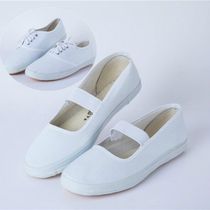 White gymnastics dance shoes Toddler virgin dance shoes Summer soft-soled performance shoes White shoes yoga boys professional
