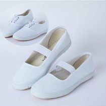 White gymnastics dance shoes toddler virgin dancing shoes summer soft-soled performance shoes small white shoes yoga boys professional