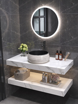 rock bathroom cabinet combination toilet wash basin washbasin one vanity B & B art basin smart mirror cabinet