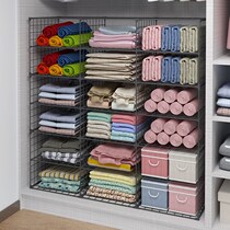 Wardrobe layered partition partition clothing finishing wardrobe compartment layered partition dormitory bedroom wardrobe cabinet storage artifact