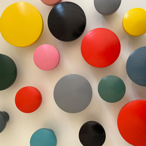 (Spliced section) Colour solid wood round cute creative childrens room Handle Cabinet Door Drawers handle designer