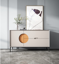 Italian minimalist entrance hall porch cabinet 85 high Nordic luxury home decoration partition aisle storage modern sideboard