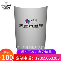 Barbershop Curved simple beauty salon cashier round bar counter Rounded semicircular front desk Small bar